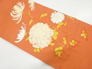 アンティーク　菊模様織り出し名古屋帯（着用可）